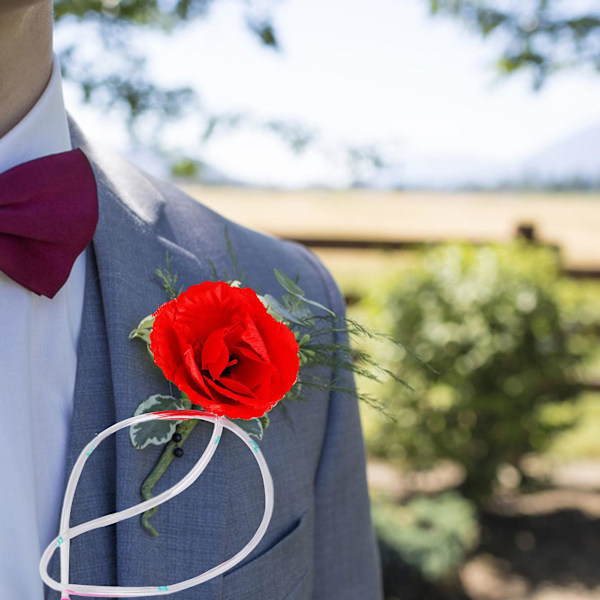 Sett Trick Leketøy Sprøytende Rød Rose Vits Leketøy Holdbar Morsom Trick Blomst Festrekvisitter for 1. april