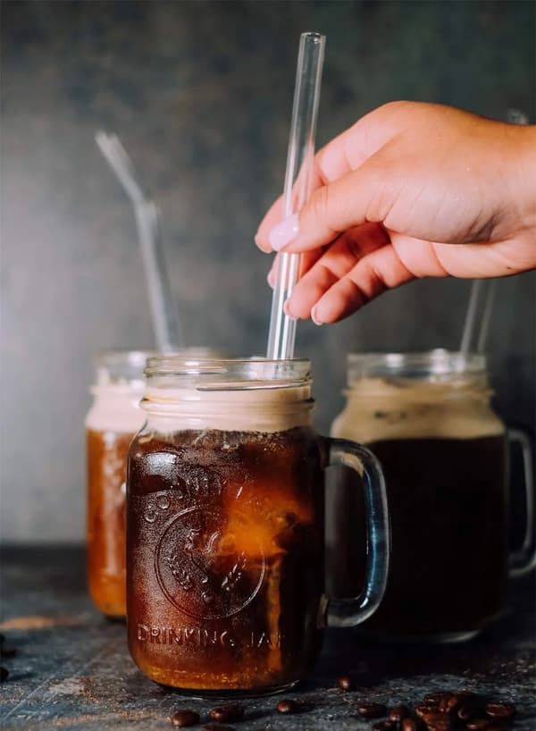 Glass Smoothie Straws, Reusable, Transparent Straws