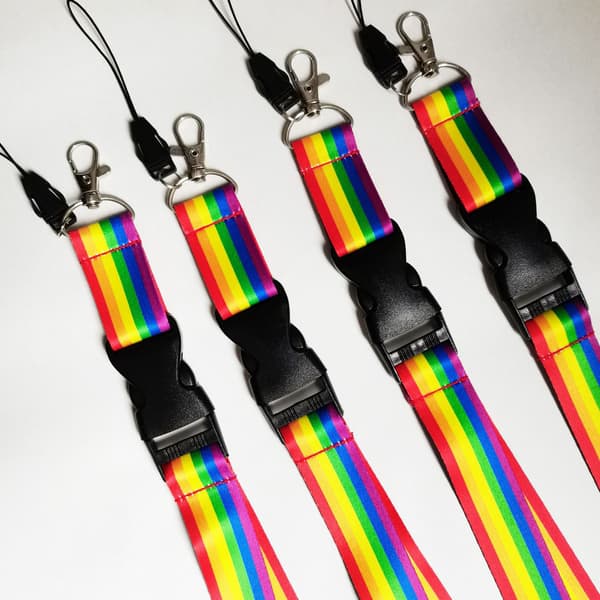 [2-PACK] Käytännöllinen avaimenperä Pride-kuviolla, monivärinen