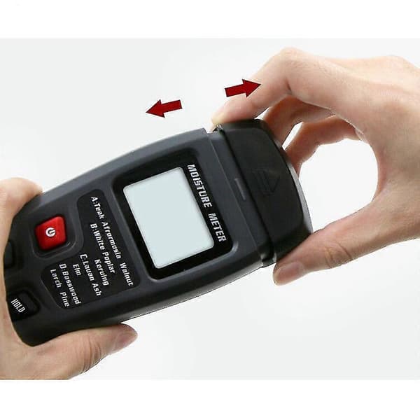 Professionel 0~99,9% Digital Træfugtmåler Bside Træhygrometer Bærbart Værktøj LCD-Display Træfugtdetektor-YuJia