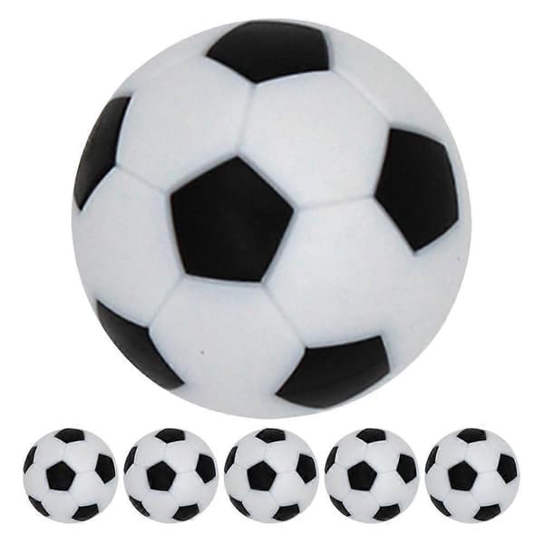 6 stk. Mini Fodboldbord Bolde Bordfodbold Fodboldudskiftning Fodbolde Bordfodbolde