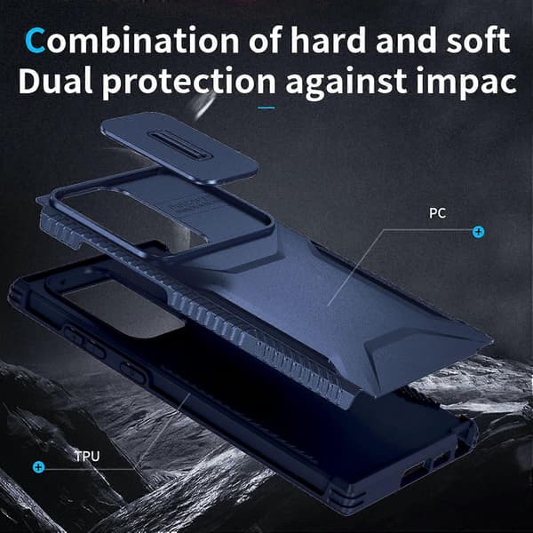 Skydbart Camshield-telefoncover (Til Samsung Galaxy S23 Ultra 5G)