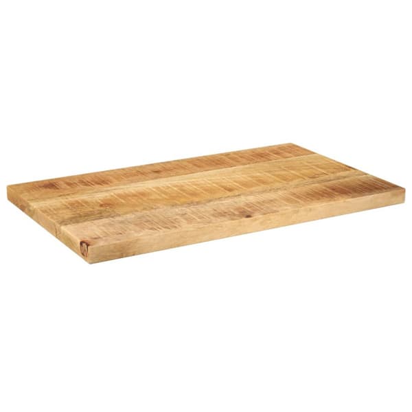 Bordplate 50x20x2,5 cm rektangulær massivt grovt mangotre