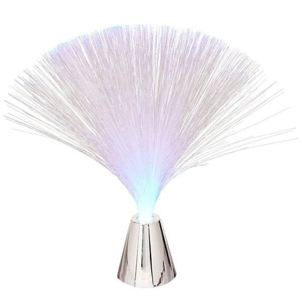 Fiberoptisk Lampe / Fiberlampe - Fargeskiftende - 21 cm multifärg multicolor