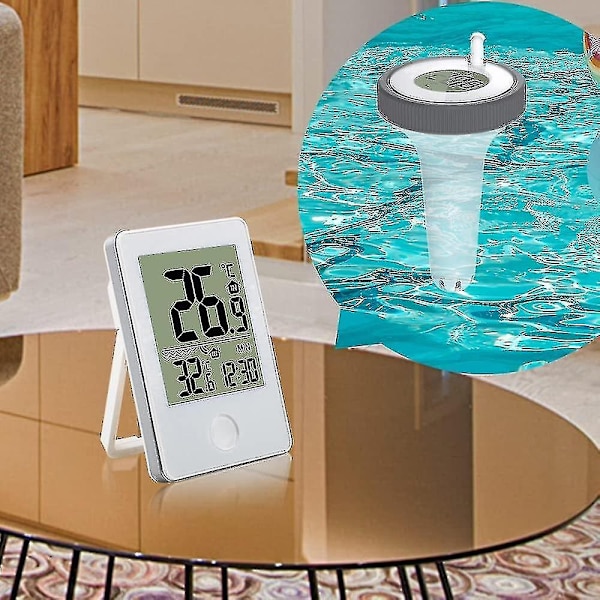 Pooltermometer Digital Wifi Termometer Med Digital Pool Termometer, Lcd Display, Ipx7 Flydende Termometer Til Pool (ZYH)-WELLNESS