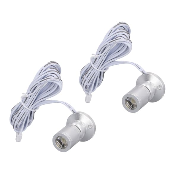 5V USB LED-spotlight silver för smyckesskåp (1-2 st)