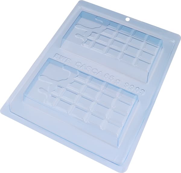 Pralineform Dubai Kunafa Block Chokoladeform - BWB 9909 - 3-delt form Transparent transparent