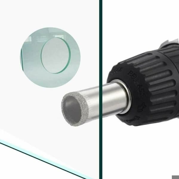 Diamond Drill Bit Set 5/6/8/10/12 mm, Diamond Coated Drill Bit Set, Suitable for Ceramic Tiles, Marble, Glass