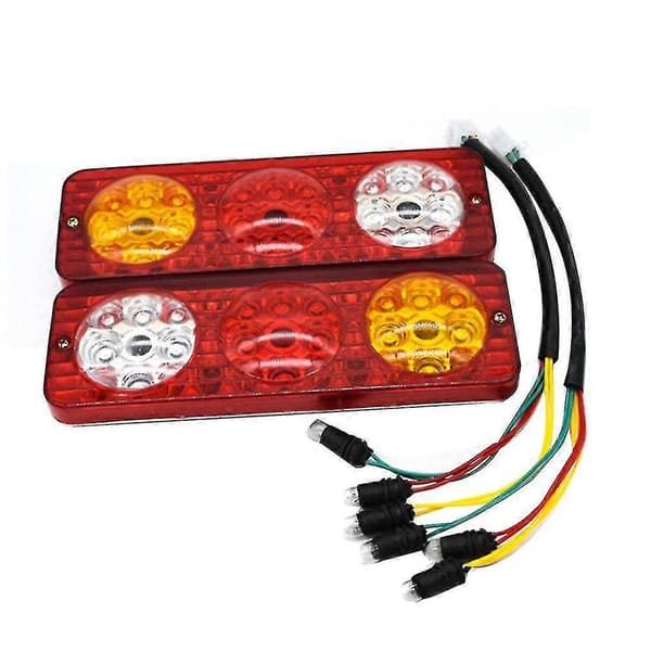 2x 12V Elektriska Trehjulingar Halvslutna Baklyktor Blinkerslampa db