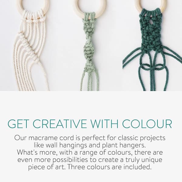 3 mm x 100 m Natural Macrame Yarn, Macrame Rope