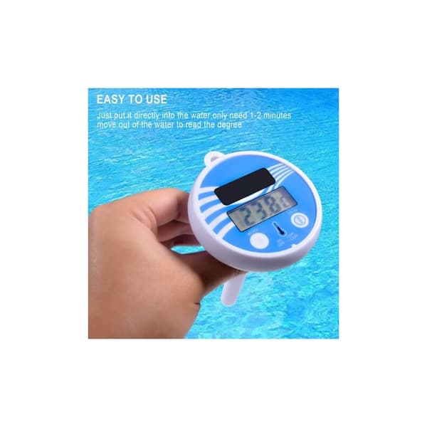 Flytande soldriven digital pooltermometer med LCD-skärm, -20°C till 70°C