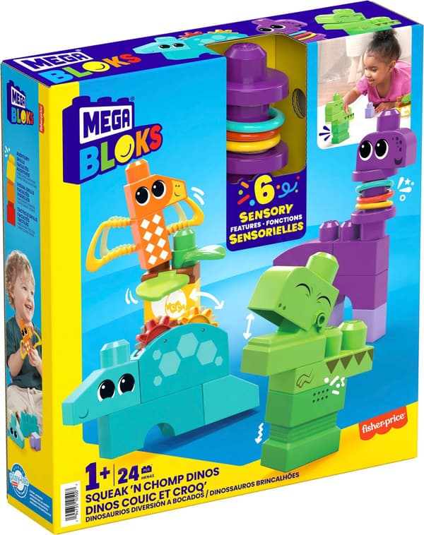 Mega Bloks Fisher-Price Squeak'N Chomp Dinos Multifärg