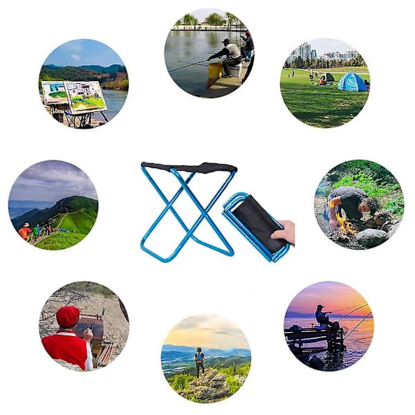 Portable Folding Stool Portable Folding Camping Stool Lightweight Fishing Stool Foldable Portable Outdoor Stool