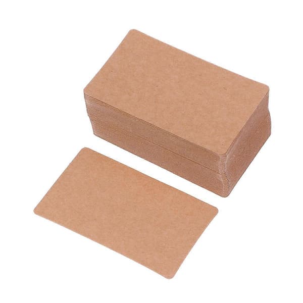 Retro Memoblokk DIY Kraft Blank Hilsen Graffiti Postkort Håndskrevne Ord Meldingkort Ca. 100 stk