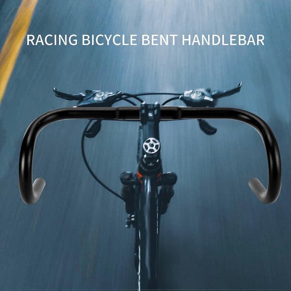 Racercykelstyr Dropbar 25,4x420mm Sort Aluminium