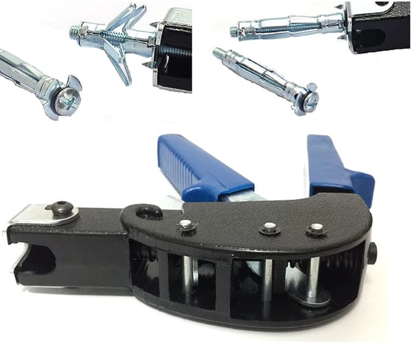 Hollow Wall Anchor Setting Tool Heavy Duty Metal Cavity Anchor Fixer for Drywall Installation Blue 1 Piece