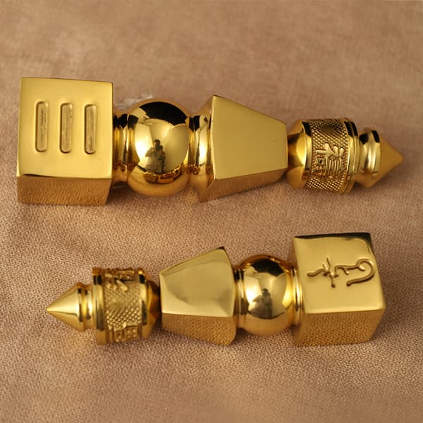 Buddhistisk Feng Shui Messing Fem Element Pagode Amulet Pagode Himmel C