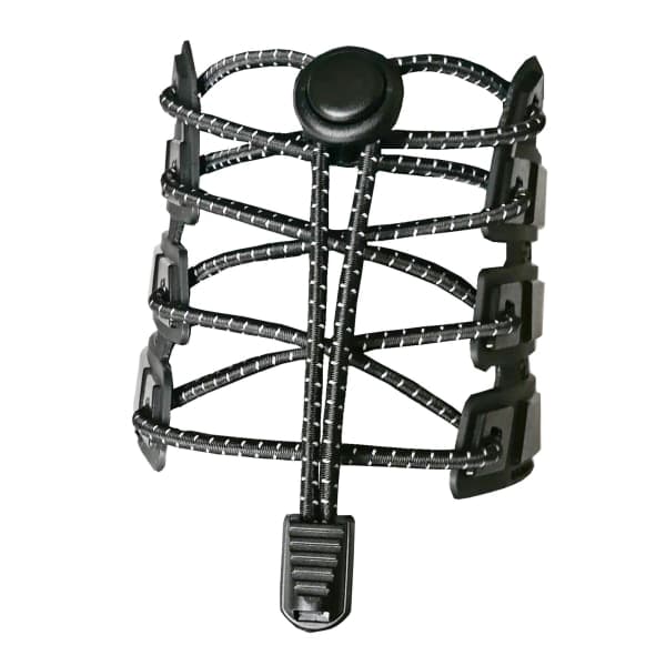 3 par elastiske skolisser, reflekterende elastiske skolisser 120 cm uten knyting