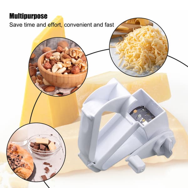Hand-cranked Rotary Cheese Grater, Manual Kitchen Tool, Grater for Hard Cheese