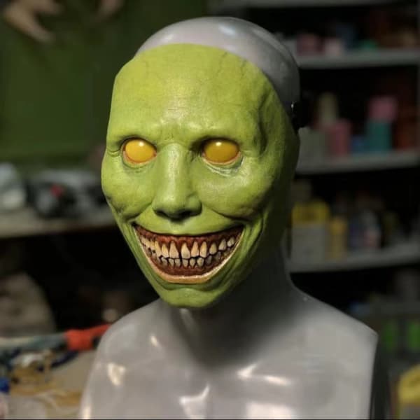 Halloween-maske realistisk design blødt materiale unisex voksen
