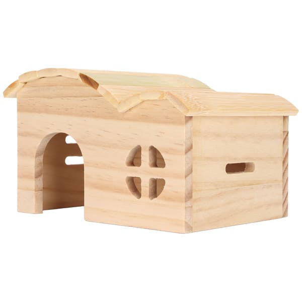 Hamsterhus i tre med bitesikker bunn - perfekt for små dyr