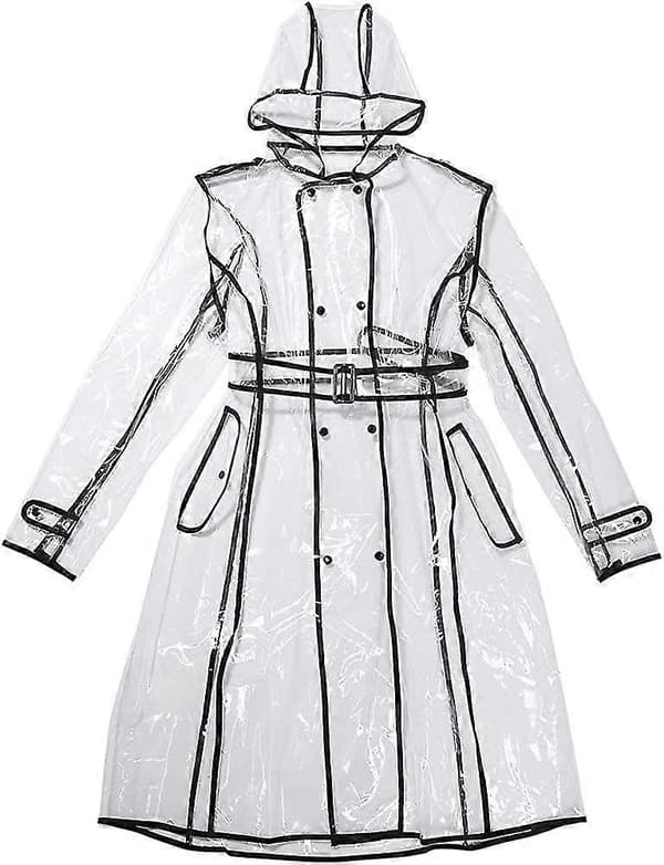 Waterproof Raincoat Lightweight Packable Rain Jacket Transparent Rain Ponchos