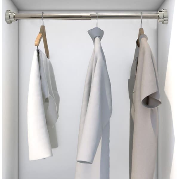 Stainless Steel Shower Rod, Extendable Clothes Drying Rod, Spring Rod for Bathroom 40-55 cm