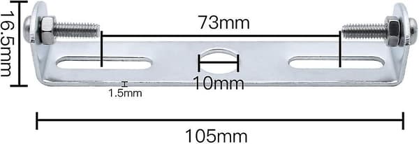 [4 stk.] Loftlysfæste 100mm Pendellampe tilbehør Lysekroner Loftlampe Bundplade Loftlamper Plader Fæster