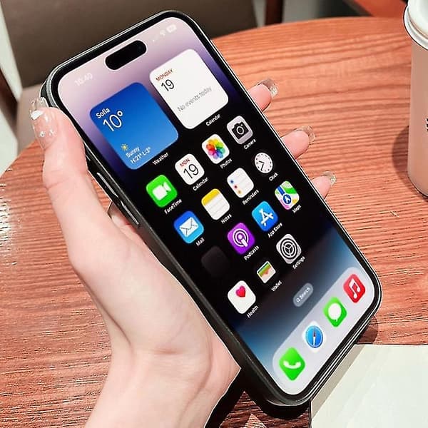 Värikäs leikkipalikkakuvio iskunkestävä lasikuori iPhone 14:lle