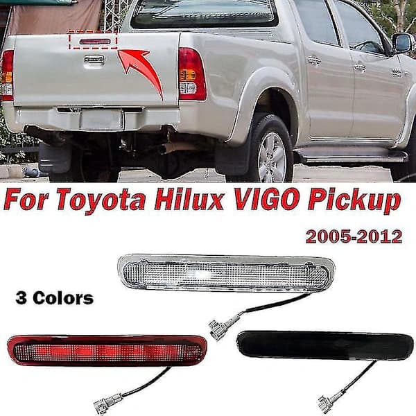 For Toyota Hilux Vigo 2005-2012 3rd Third High Mount Brake Light Pickup Brake Light Bracket Stop Warning Lamp-haoBY Black