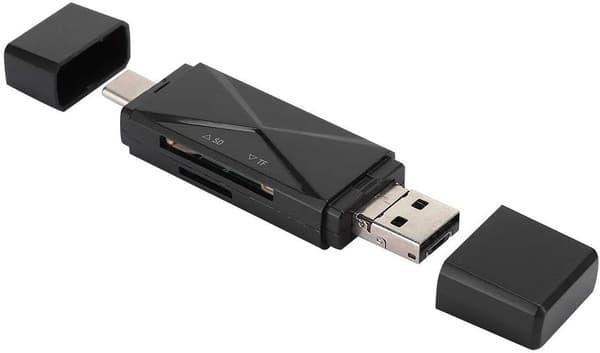 Typ C-kortläsare USB 2.0 5-i-1 OTG-multikortläsare för TF/SD-kort