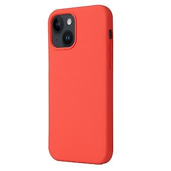 Flytende Silikon Mobilskall til iPhone 15 Plus (Korallrød)