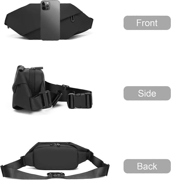 Taljetaske Sling Bag Nylon Vandafvisende Lommer