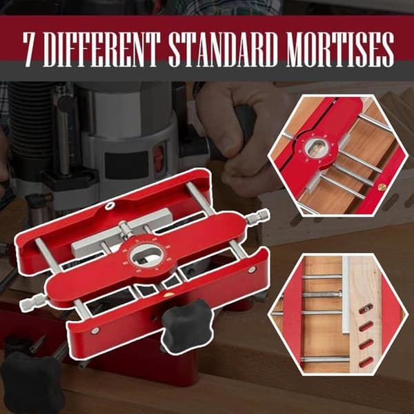Precision Router Jig 2-in-1 for Router – 7 Sizes (4–14 mm) ABS 18×18×4 cm