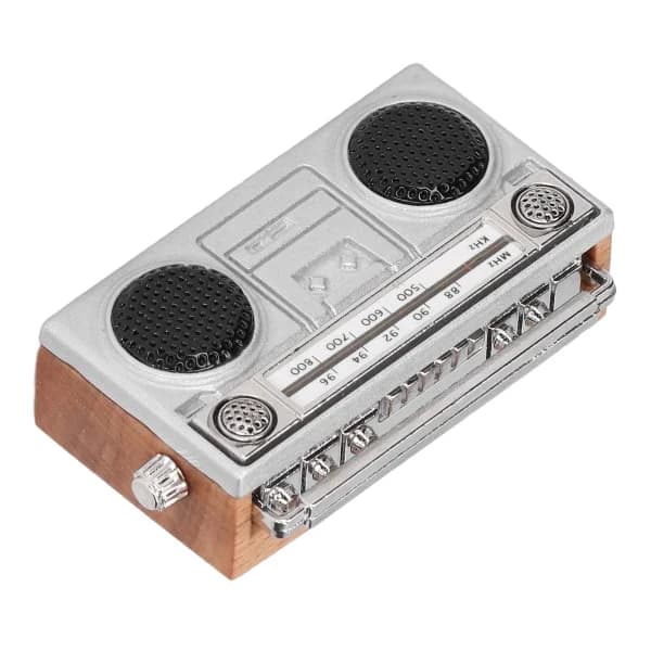 Dockskåpsradio 1:12 Retro Miniatyrmodell