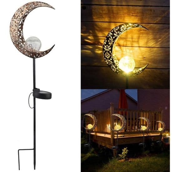 Solcellelampe Metall Vanntett IP44 LED 81 cm