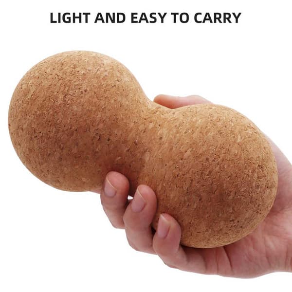 Yogakork Peanøtt Lacrosseball Massasjeball 16x8x8 cm Triggerpunktterapi Mobilitetsverktøy