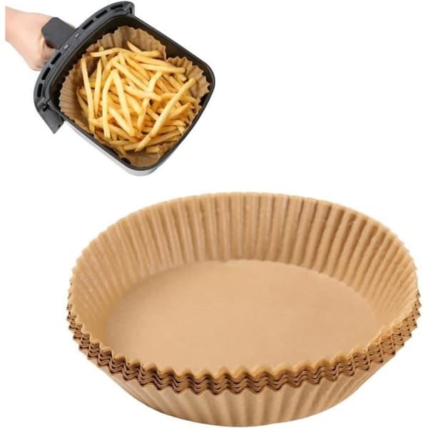 Bagepapir - 50 Stykker - Sulfat - Engangs - Til Airfryer