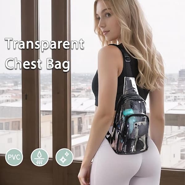Klar Transparent PVC-väska för konserter och arenor