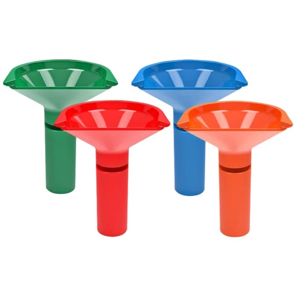 4 pcs Funnels with Wraps Home Reliable Convenient Durable Coin Counter Funnel Shaped