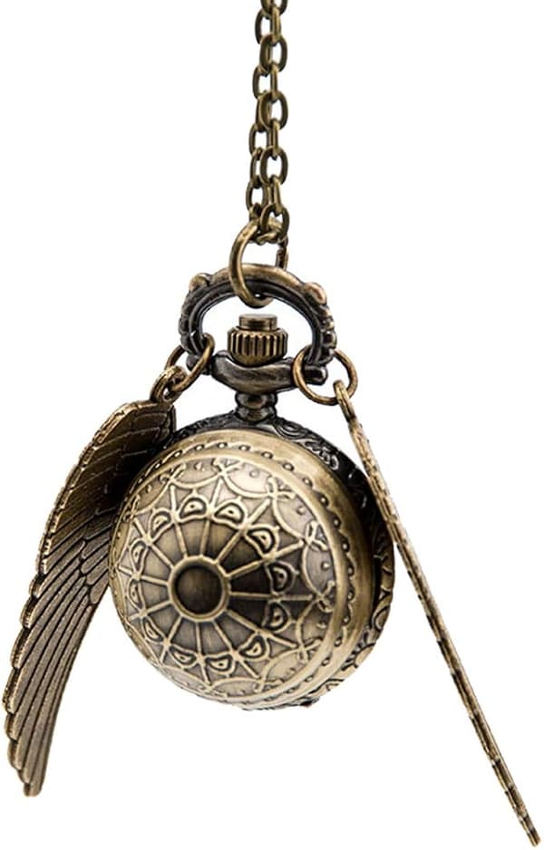 Harry Potter Snitch-klocka med vingar och kedja