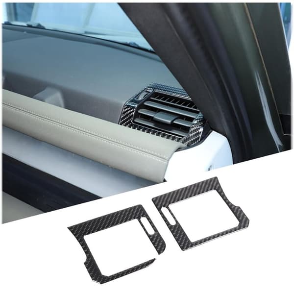 Fiber for 90 110 130 2020-2024 Dashboard Side Air Vent Cover Trim Interior Accessories