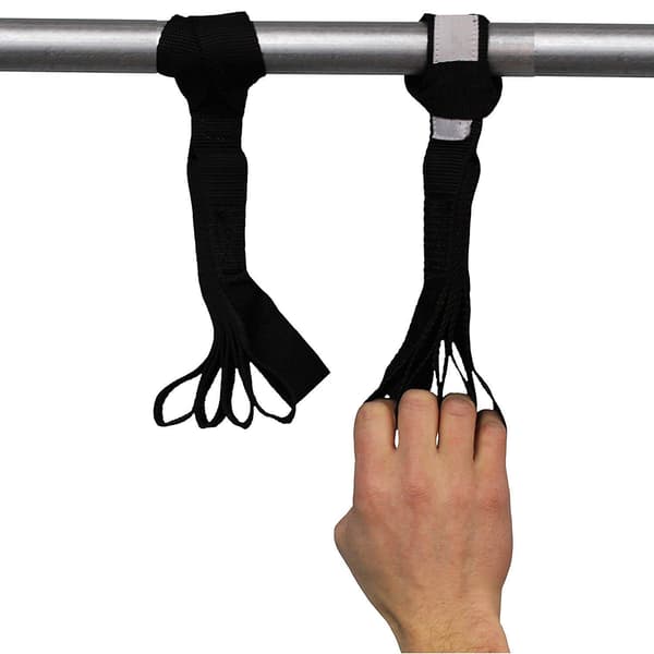 2 stk Grepsstyrkebånd for Pull-ups - Nylonfinger- og tommelløkker