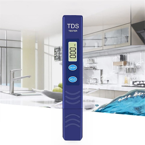 TDS-måler, elektronisk vandtester med 0-9990 PPM målingsområde, digital vandtestpen til hjemmet