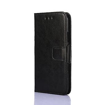 Krystaltekstureret PU-læderetui til Huawei P30 Lite (Sort)