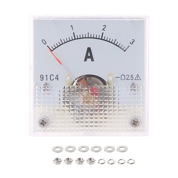 DC Ampere-mätare Analog panelmätare 0-1A 0-50mA