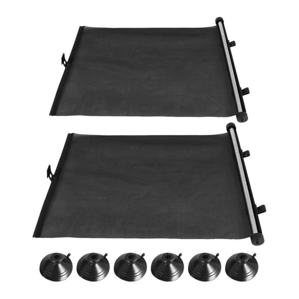 2 stk. 40X45CM Bil Solskærm Udtrækkelig Solskærm Sidegardin
