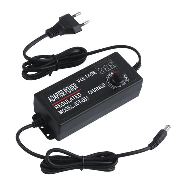 DC3-24V 3A 15W-72W Justerbar Strømadapter Belysningstransformator med 3A Display Indikatorlys Driver til LED-strip Indgang AC100V-240V
