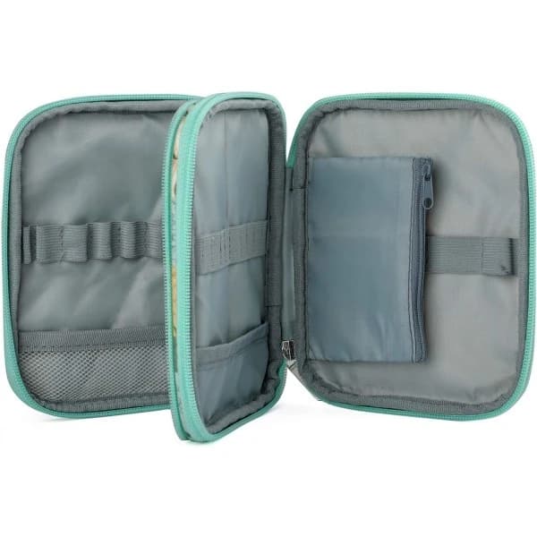 /NN/ Case, empty crochet hook organizer, for interchangeable circular knitting needles and ergonomic crochet hooks Large green green