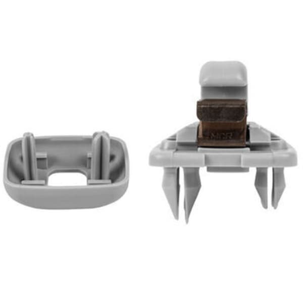 2 stk Solskjermklips, Solskjermkrok, for Audi A1, A3, A4, A5, Q3, Q5 (8E0, 857, 562) A7, B6, B7, B8, S4, S5, Grå
